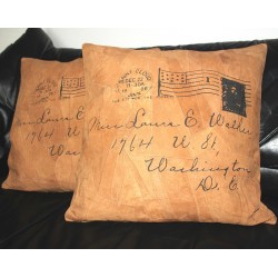 Cushion with suede cover